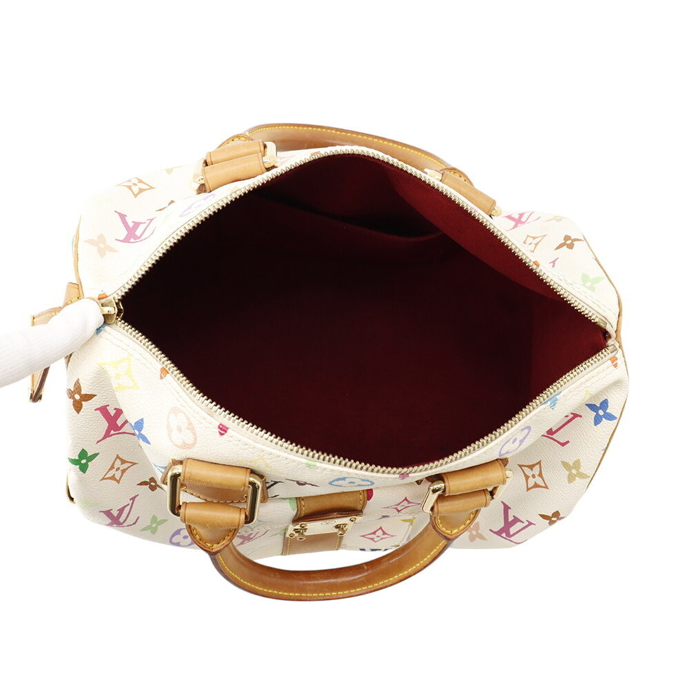Louis Vuitton Monogram Multicolor Speedy 30 Handbag M92643 LOUIS VUITTON Whit... - Picture 5 of 16